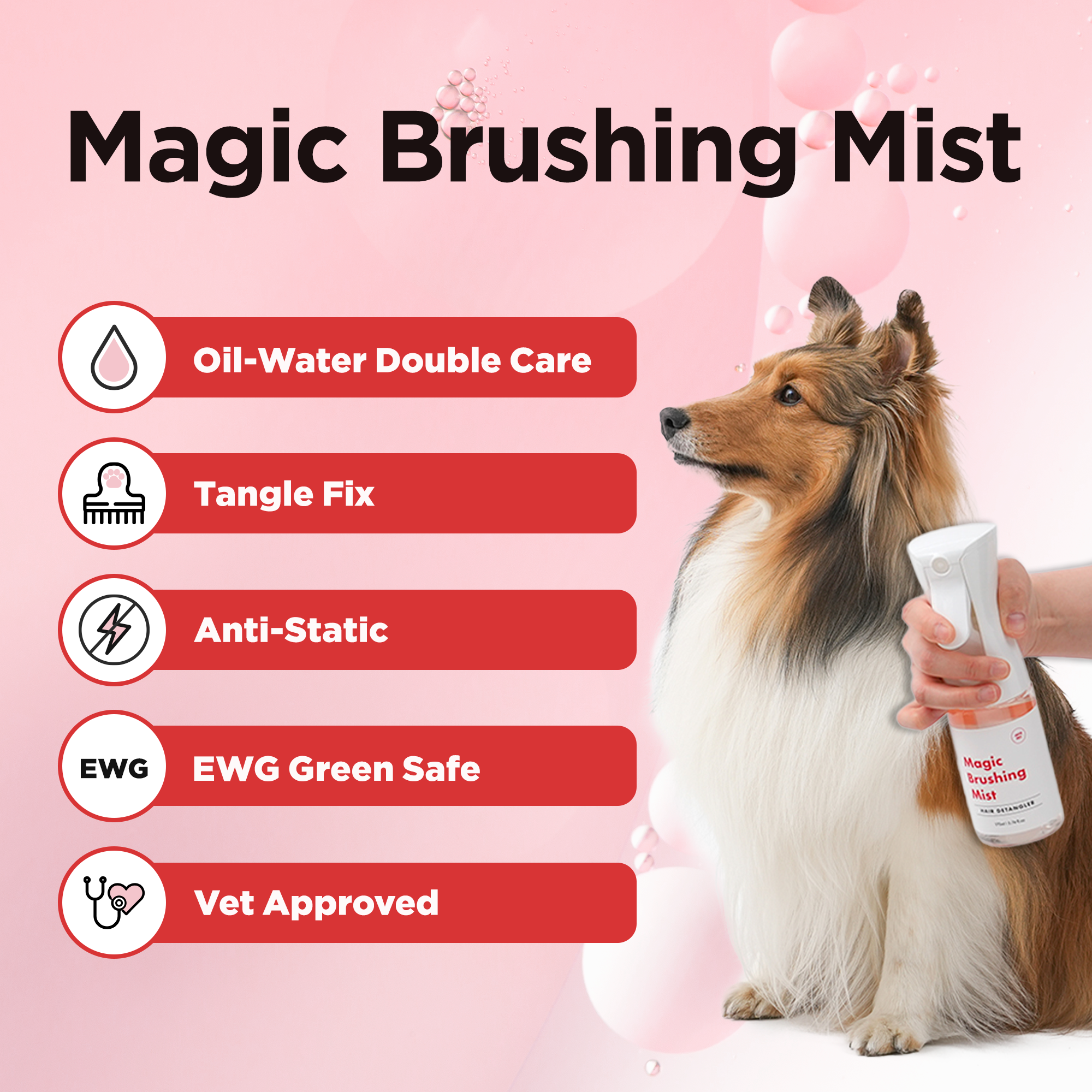 Magic Brushing Mist – Detangling & Deodorizing Leave-in Spray