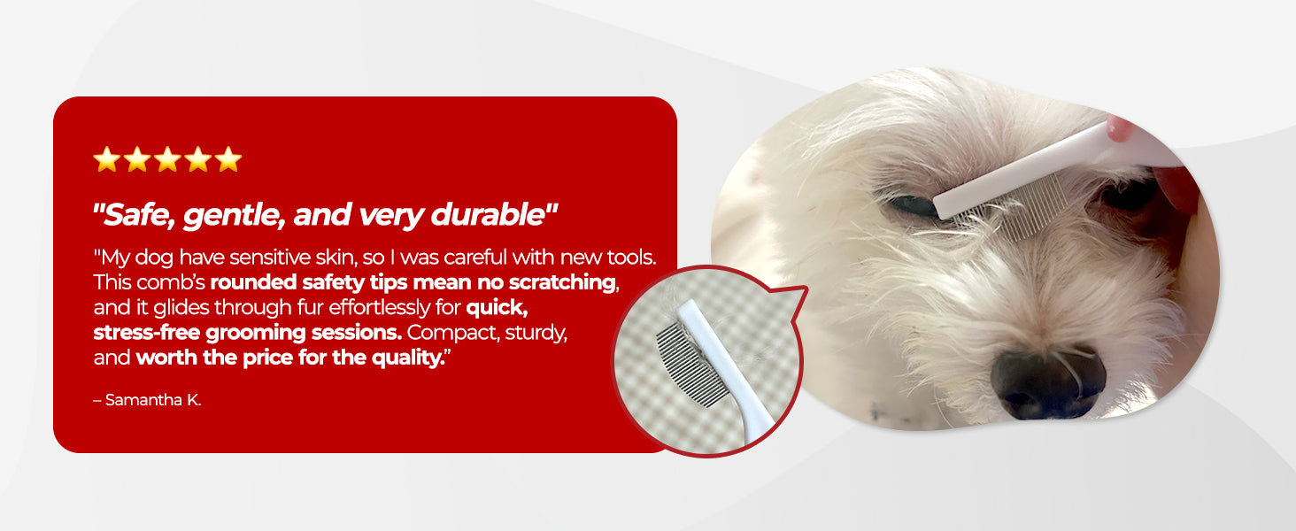 JAYU PET Facial Grooming Comb customer review