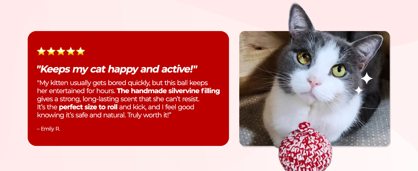 JAYU PET Red Cat Ball benefits