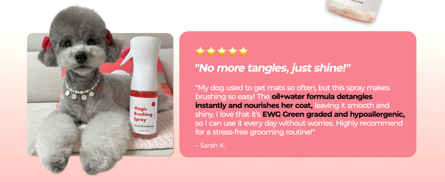 JAYU PET Magic Brushing Spray premium content