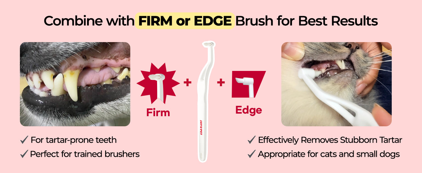 JAYU PET Dental Care Brush Soft Bristles premium content