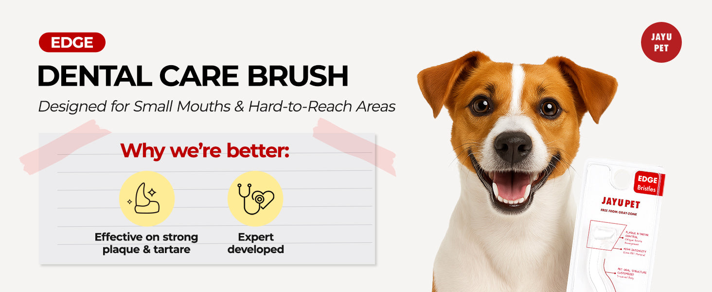 JAYU PET Dental Care Brush Edge Bristles premium content