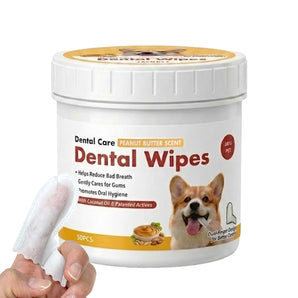 JAYU PET Dental Finger Wipes (Peanut Butter)