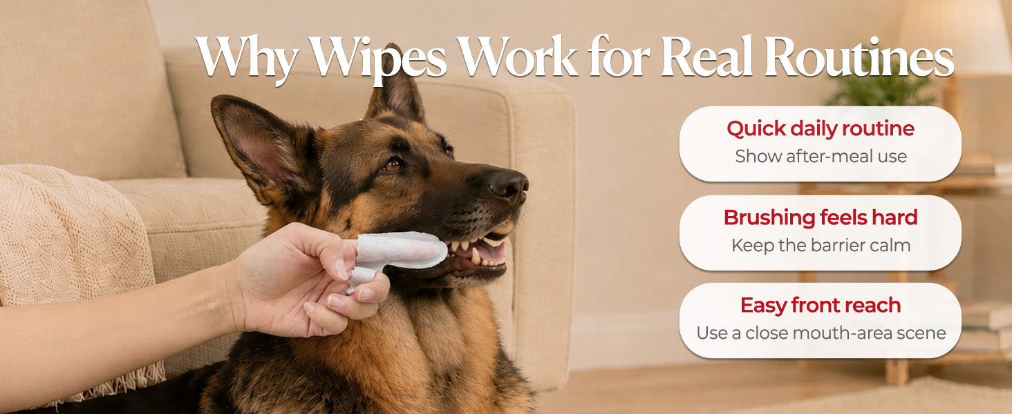 JAYU PET Dental Finger Wipes Unscent benefits