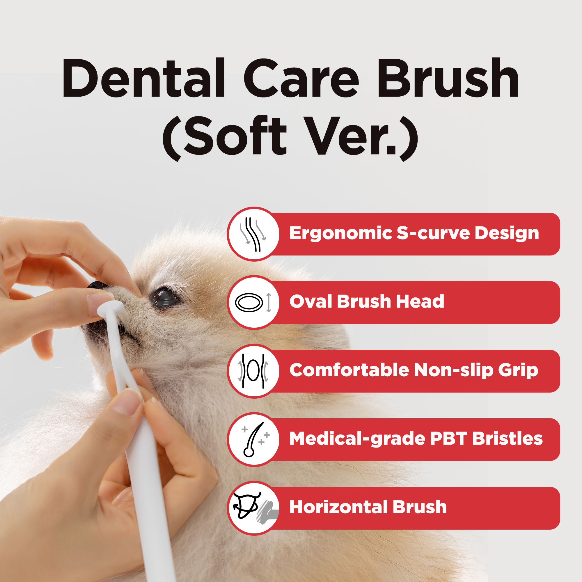 Dental Care Brush(Soft Bristles) – Toothbrush for Sensitive Gums - JAYU PET