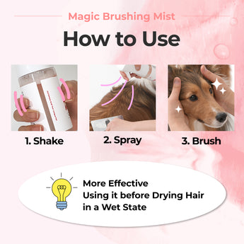 Magic Brushing Mist – Detangling & Deodorizing Leave-in Spray - JAYU PET