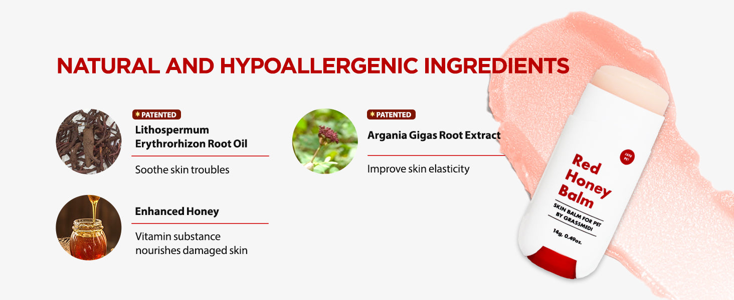 JAYU PET Red Honey Balm key ingredients