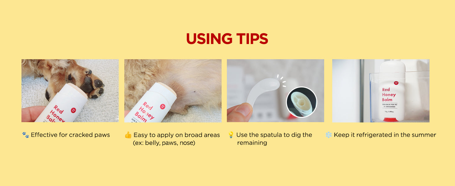 How to use JAYU PET Red Honey Balm