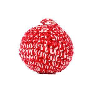 Red Cat Ball – Silvervine Handmade Toy - JAYU PET