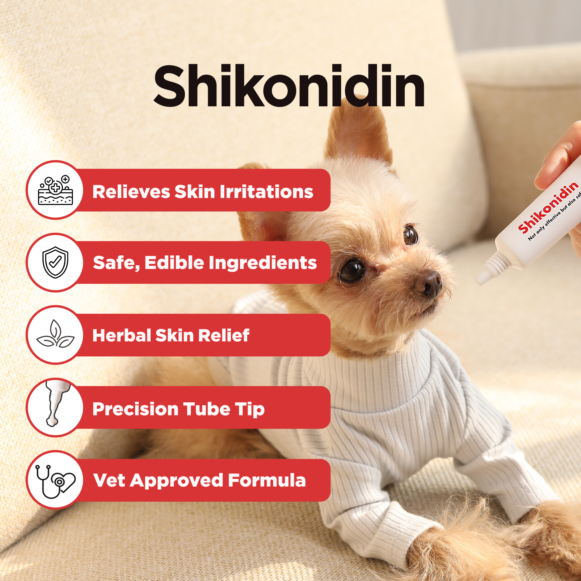 Shikonidin – Quick-absorbing Soothing Lotion - JAYU PET